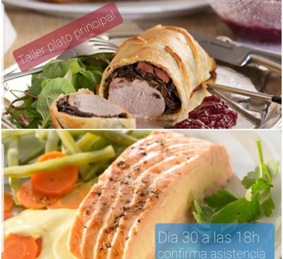 Clase de Cocina ''Plato Principal'' Día 30/12/2020 a las 18h